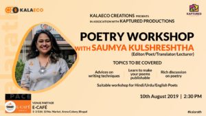 Poetry Workshop with Saumya Kulshreshtha | Kalarath by Kalaeco